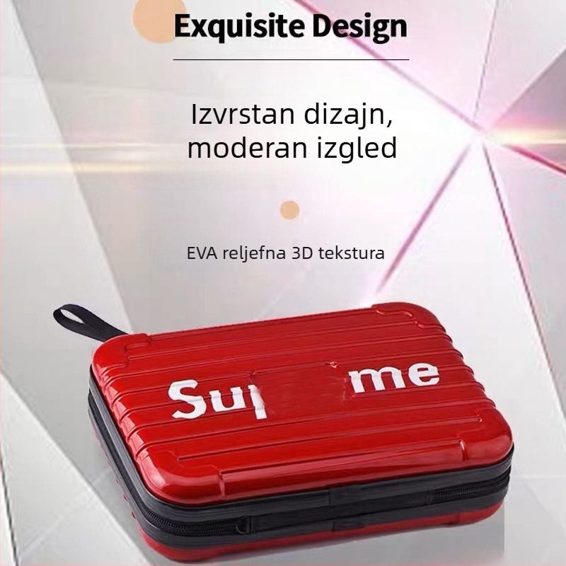 Torba za pohranu alata za kosu s čvrstim kućištem i kaišem za struk, škarice i električni alat za stiliziranje kose