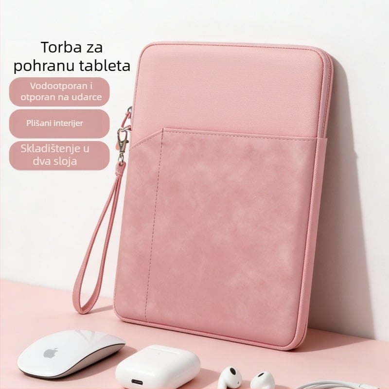Višenamjenska torbica za iPad sa baršunastom podstavom, zaštita od udara i prašine, lagana i prijenosna torbica za tablet