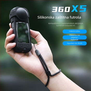 Insta360 X5 silikonska futrola za sportsku kameru – zaštitno kućište i poklopac objektiva