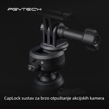 PGYTECH CapLock set za brzi oslobađanje za sportsku kameru s kugličnom glavom i adapterima