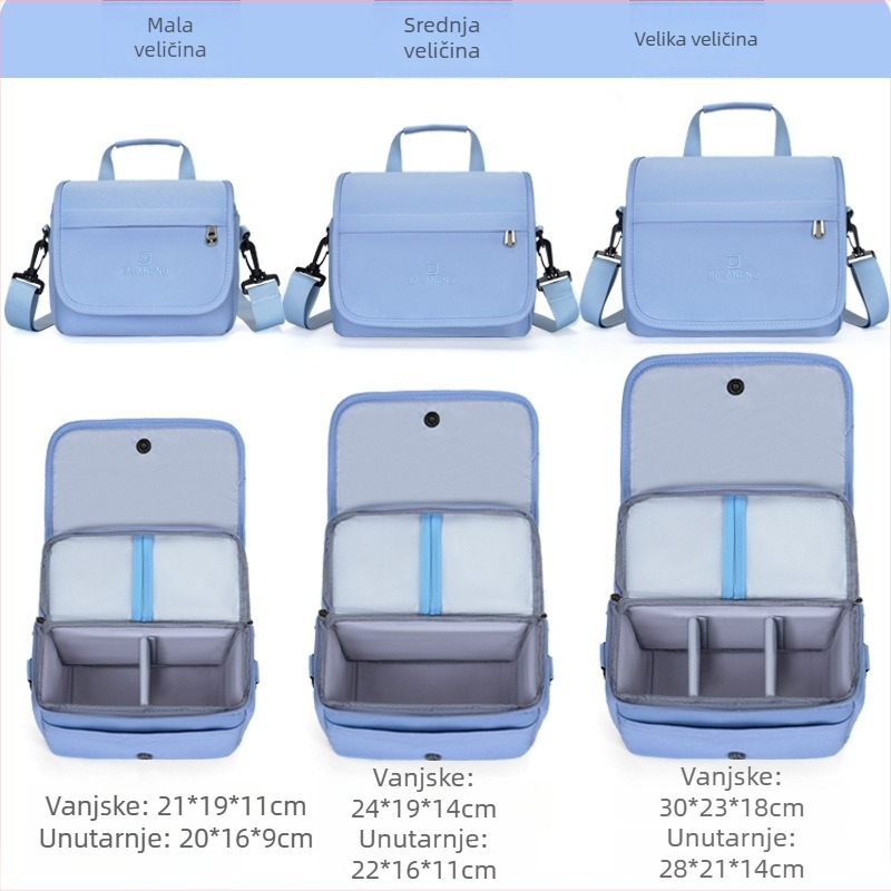 DSLR torba za fotoaparat s naramenicom i crossbody stilom, kompatibilna s Canon i Fuji, lagana prijenosna torba za mirrorless kamere