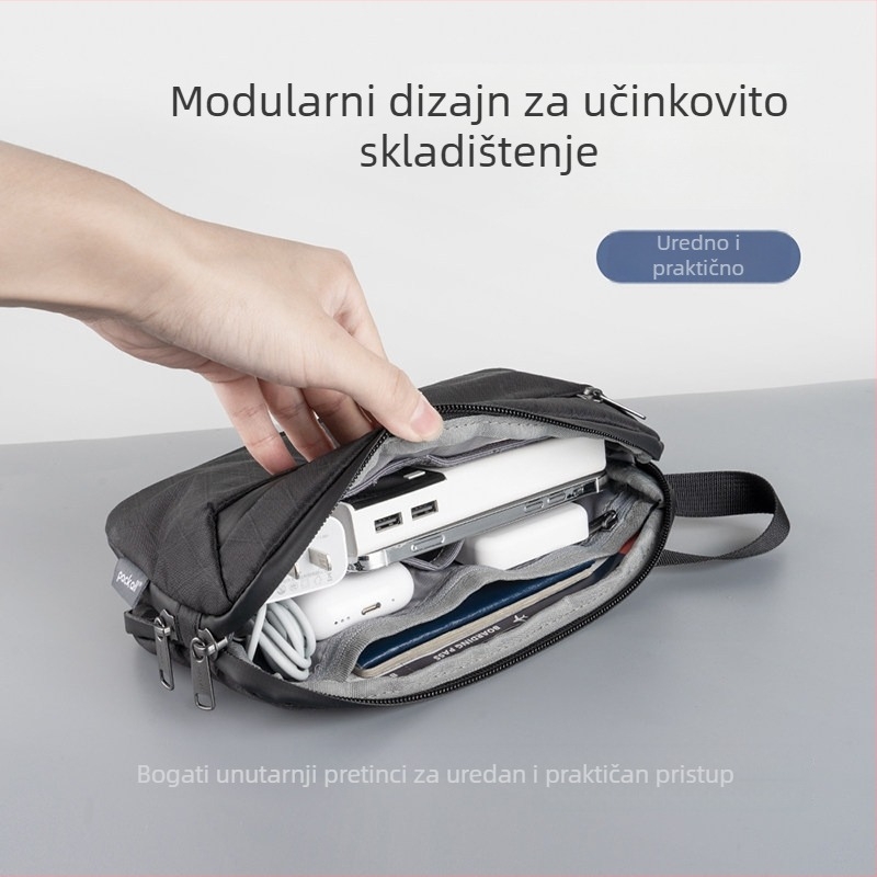 Putna organizator za digitalne dodatke za putovanja, džepovi za kabele i punjače, vodootporna torba za kameru, prilagodljiva