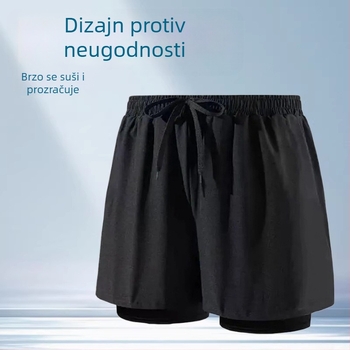Muške kupaće gaće velikog formata, plažni kostim s kapom i plivačkim naočalama