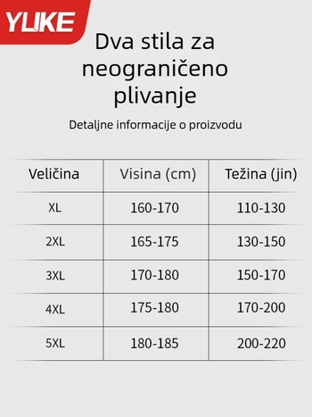 Yuke 2025 nove muške kupaće hlače boxer kroja, plus veličine, prozračne, brzo se suše, za trening