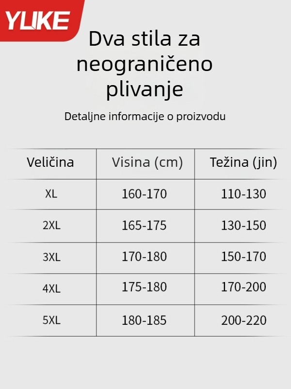 Yuke 2025 nove muške kupaće hlače boxer kroja, plus veličine, prozračne, brzo se suše, za trening