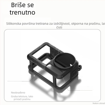 Silikonsko zaštitno kućište za DJI Action 5 Pro/4/3 – zaštita od pada i gubitka za sportske kamere