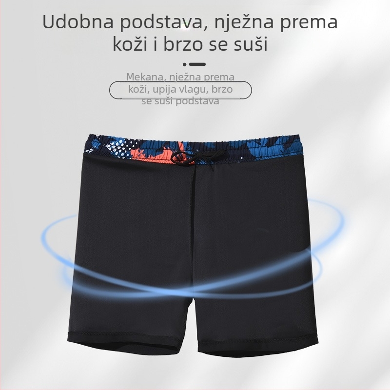 Promise muške kupaće gaće s dvostrukim slojem, brzo se suše, jednofarbne, stil briefs