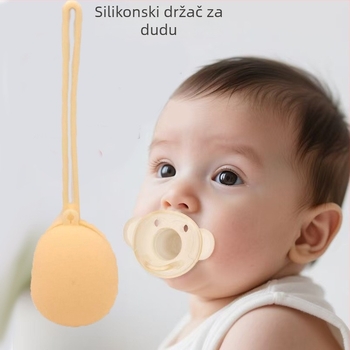 Prilagođena silikonska torbica za duda i dječji novčanik, prijenosna torbica za dude s remenom