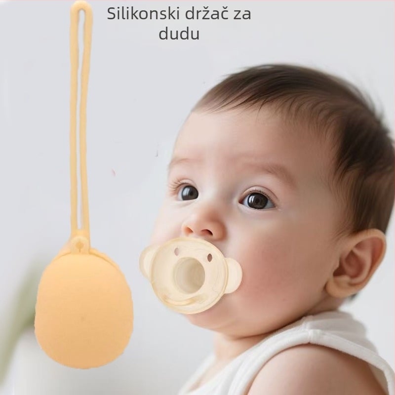Prilagođena silikonska torbica za duda i dječji novčanik, prijenosna torbica za dude s remenom