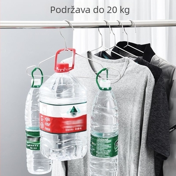 Haiying vješalice za odjeću od nehrđajućeg čelika 304, čvrste, paket 10 komada, za kućnu upotrebu, zaštita od nabiranja nabora na ramenima, dizajn otporan na vjetar