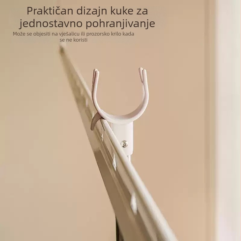 Hongerkang Nehrđajući čelični rod za odjeću, teleskopski, bez bušenja, debeo i izdržljiv