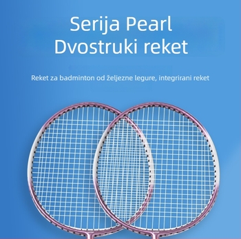 Venezon set raketa za badminton za odrasle, trening za početnike, pogodan za igru u paru