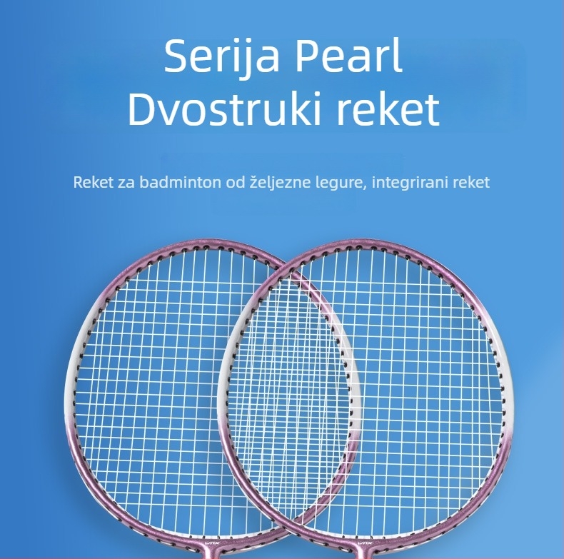 Venezon set raketa za badminton za odrasle, trening za početnike, pogodan za igru u paru