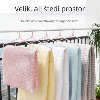 89 cm velika vješalica za sušenje posteljine, produžena i ojačana, posebno za navlake za pokrivač i plahte