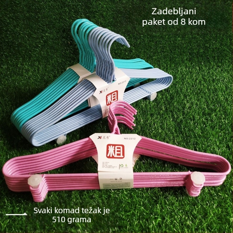 8 komada 45 cm debelih vješalica za odjeću, model 2212