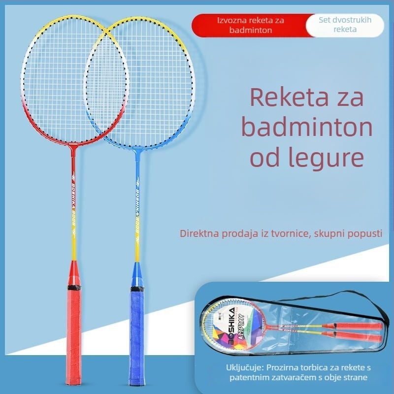 Boshika badminton raketa za početnike – komplet od dvije rakete za učenike