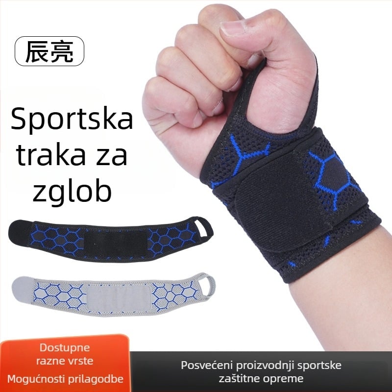 Sportski zaštitnik zapešća za sprječavanje uganuća i zaštitu tetiva, za tenis i badminton