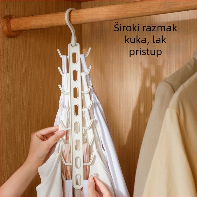 Kućna vješalica za odjeću, višenamjenska za majice, donje rublje i šešire