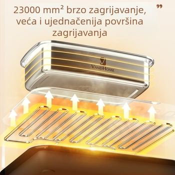Nova višenamjenska grijaća kutija za ručak s šest inteligentnih postavki temperature, grijaći jastučić za doručak s mlijekom i stolni podmetač s regulacijom temperature