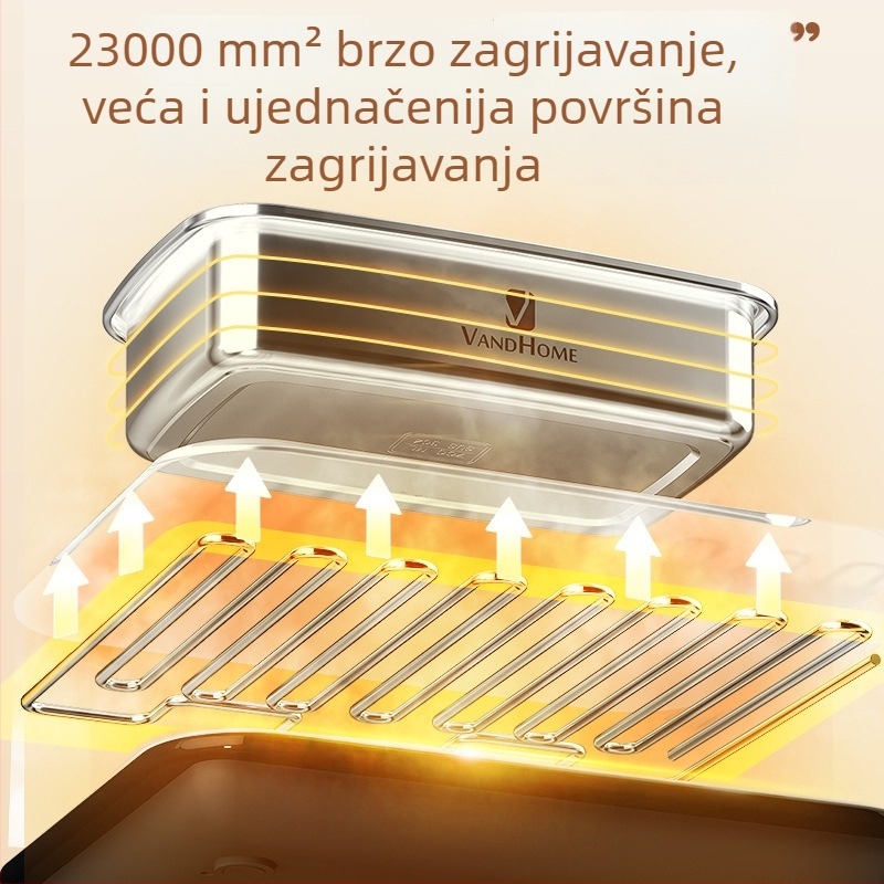 Nova višenamjenska grijaća kutija za ručak s šest inteligentnih postavki temperature, grijaći jastučić za doručak s mlijekom i stolni podmetač s regulacijom temperature