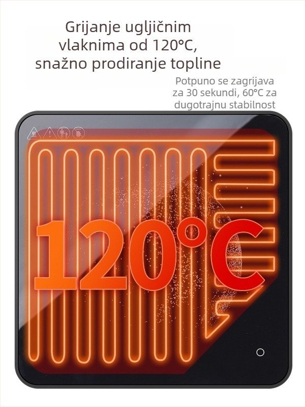Ploča za grijanje s tri razine temperature za jela i napitke, uredska upotreba