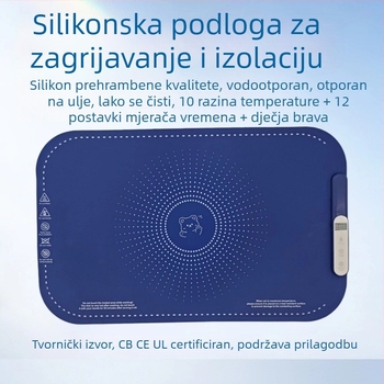 Sklopiva silikon ploča za kućnu upotrebu s toplinskom izolacijom