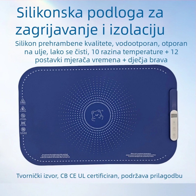 Sklopiva silikon ploča za kućnu upotrebu s toplinskom izolacijom