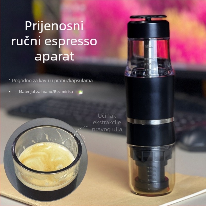 Prijenosni ručni aparat za espresso za kućnu i putnu upotrebu – kapsulni aparat za kavu
