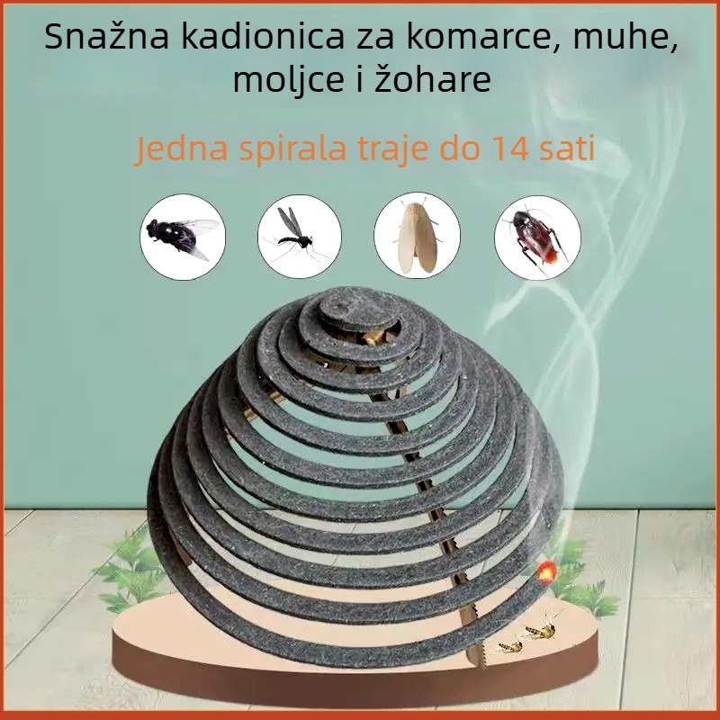 Ekstra-duge komar spirale, tri u jedan, za vanjsku upotrebu, za restorane i farme