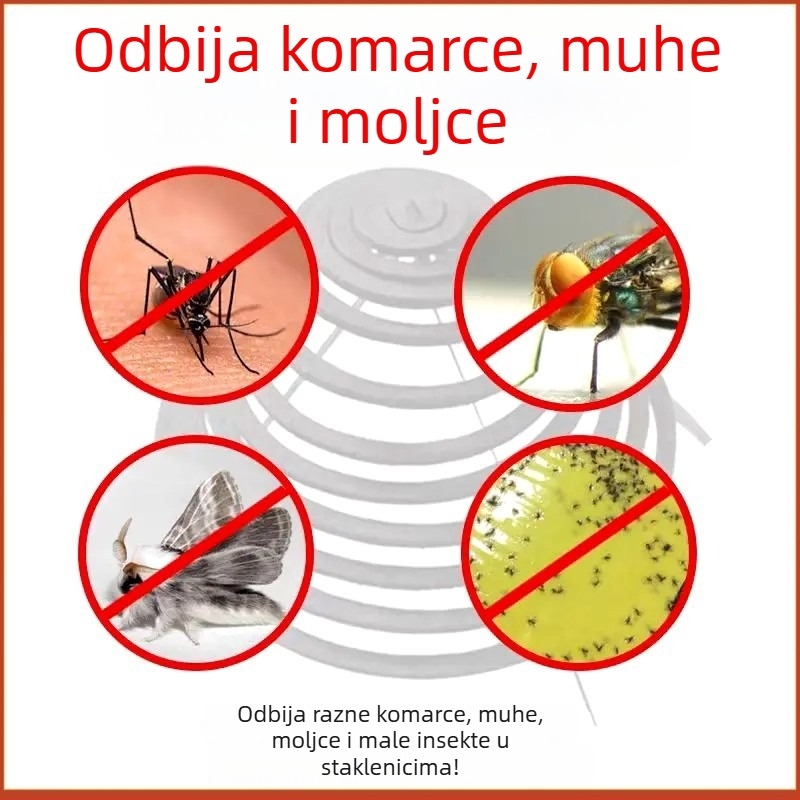 Ekstra-duge komar spirale, tri u jedan, za vanjsku upotrebu, za restorane i farme