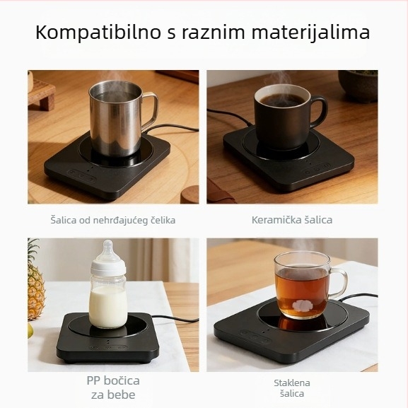 Podložak za kavu s magnetskim miješanjem i kontrolom temperature