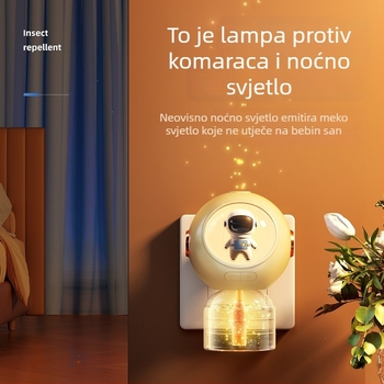 Xinlin Električna lampa za otjerivanje komaraca s tekućim repelentom, bez mirisa, kućni grijač