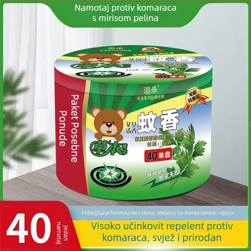 40 pladnjeva mugwort komarinskog incensa, bez struje, za kućnu i vanjsku uporabu