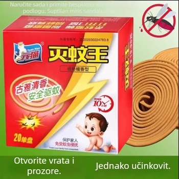 Kandila protiv komaraca sa sandalovim mirisom – čvrsta forma, netoksična