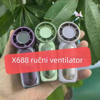 Ručni ventilator za hlađenje, mini veličine, USB punjivi, tih, visokih brzina