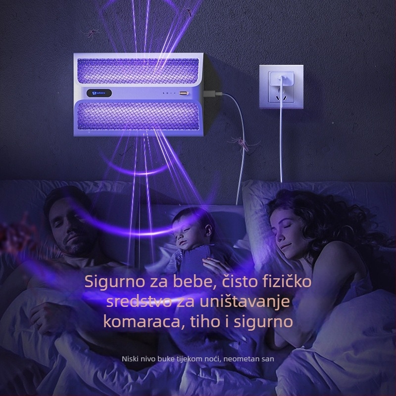 2025 Električna lampica za ubijanje komaraca – unutarnja upotreba, punjiva, za dom i hotel