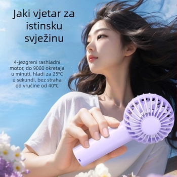 Mini USB ručni ventilator u obliku žarulje, kompaktan, snažan i tih
