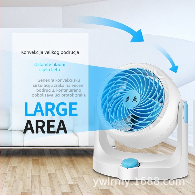 Desktop ventilator za cirkulaciju zraka s negativnim ionima, prijenosni