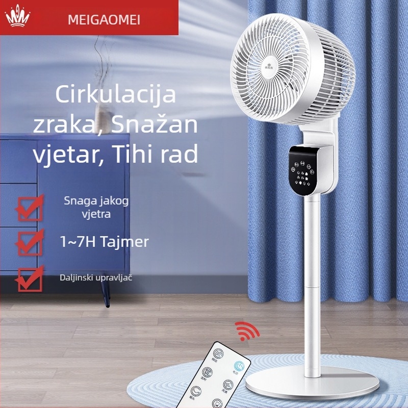 Meigaomei novi cirkulacijski ventilator za dom, tih stolni i podni ventilator, dvostruka upotreba