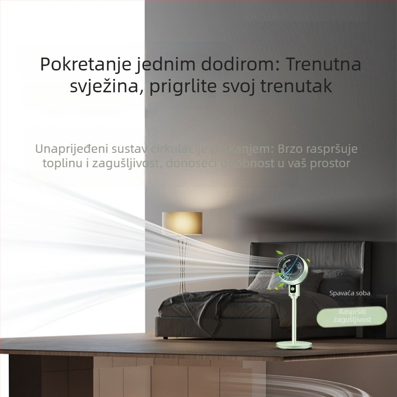Ventilator za cirkulaciju zraka s 3D oscilacijom, stojeći konvekcijski ventilator za kućnu upotrebu i studentski dom