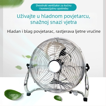 Industrijski ventilator za pod i stolni korištenje, 180W, 3 brzine, vertikalna oscilacija gore-dolje, 220V