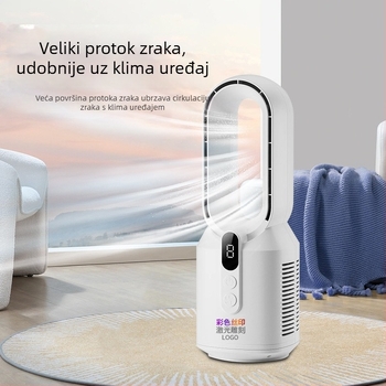 Novi punjivi bezlopatni ventilator za kućnu upotrebu, stolni bezlopatni ventilator, uspravan električni ventilator, ventilator za cirkulaciju zraka