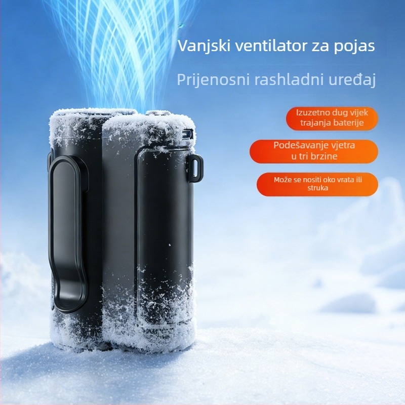 F25B 3-u-1 ventilator za struk, vrat i ruku, vanjski USB stolni ventilator