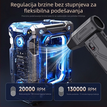 USB punjivi ručni puh prašine, visokou snagom turbo ventilator, za automobil i kućnu upotrebu, vanjska upotreba