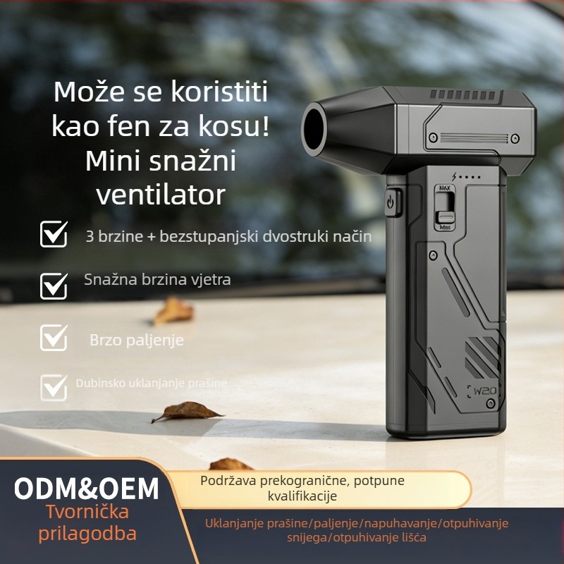 USB punjivi ručni puh prašine, visokou snagom turbo ventilator, za automobil i kućnu upotrebu, vanjska upotreba