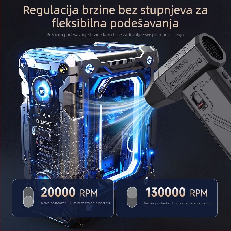 USB punjivi ručni puh prašine, visokou snagom turbo ventilator, za automobil i kućnu upotrebu, vanjska upotreba