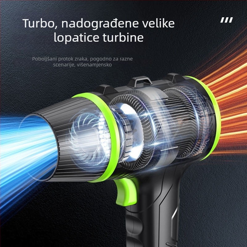 Stolni ventilator s litijskom baterijom, visokou performansi turbinski ventilator, bežični, 3 brzine