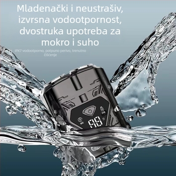 SID električni brijač za muškarce, potpuno periv, prenosiv i s punjivom baterijom, LED zaslon, plivajuća glava s dvostrukom oštricom, model HS7279