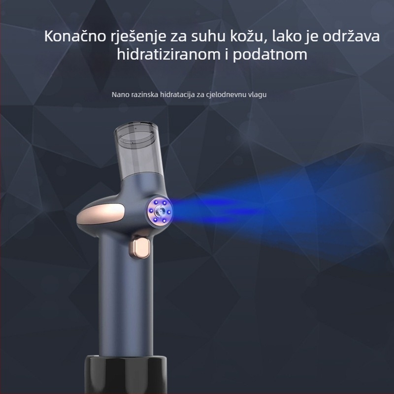 Prijenosni punjivi uređaj za hidrataciju lica sa plavim svjetlom i oksigenacijom, ručni raspršivač