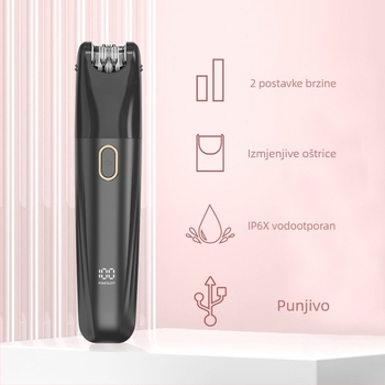 3-u-1 USB punjivi električni epilator i trimer za tijelo za noge, pazuhe i tijelo